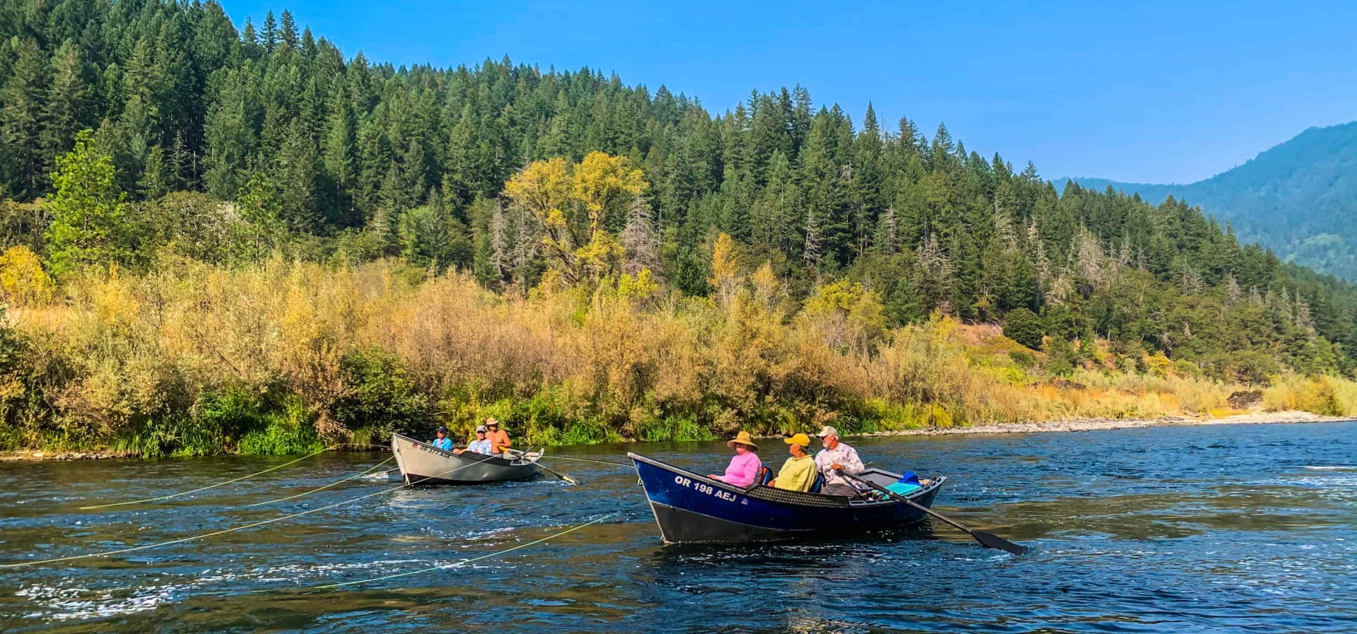 Fly fishing on the Rogue River